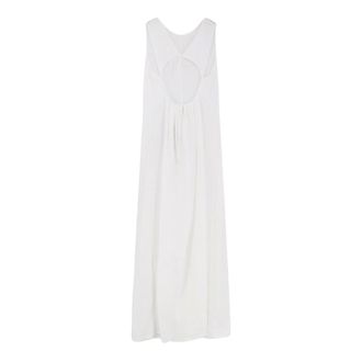 Aspesi Summer Dresses, female, White, Size: 2XS Linen Dress