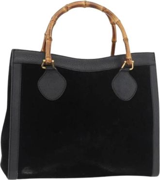 Gucci Pre-owned Vintage Tote Bag - Dames - Vintage Handtas - Zwart - ONE Size - Leer - Vintage