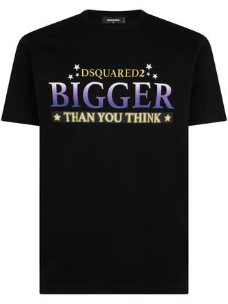 Dsquared2 T-shirt met tekst - Zwart
