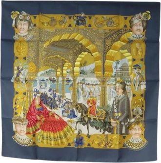 Herm&egrave;s Pre-owned Foulard in Seta - - Pre-owned - Donna - Multicolore - ONE SIZE