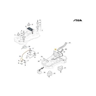 STIGA Sports Placa Base Robot Cortac&eacute;sped Modelos A3000 A5000 Original Stiga 122720247/0