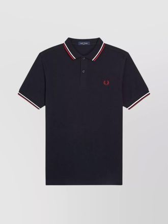 Fred Perry polo shirt with contrast tipping and collar