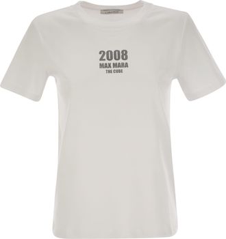 Max Mara Quieto Jersey T -Shirt mit Druck