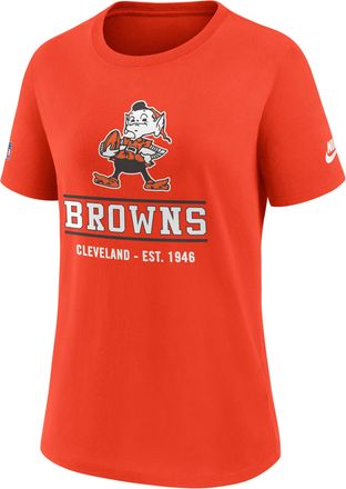 Nike Cleveland Browns Sideline Alt Nike Womens Dri-FIT NFL T-Shirt in Orange | 03KQ89LQ93-TC1