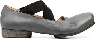 Uma Wang 25mm leather ballerina shoes - women - Calf Leather/Calf Leather/Calf Leather - 36 - Blue