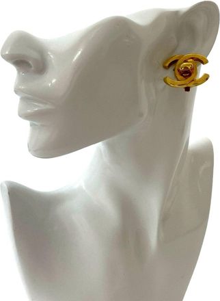 Chanel Plating Clip Earrings (Pre-Owned)