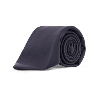 Kiton Ties, male, Blue, Size: ONE SIZE Blue Wool Tie with Logo Tag