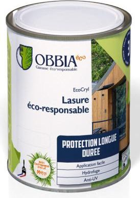 Obbia Lasura Para Madera Obbia Ecocryl Base Agua Protecci&oacute;n Uv 1l
