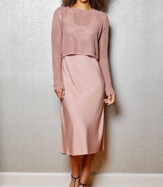 Design History Lex Combo L/s In Dusty Rose