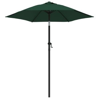 vidaXL Sombrilla De Aluminio Verde 200x224 Cm Vidaxl