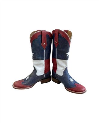 Roper Womens Square Toe Boots In Stars & Stripes