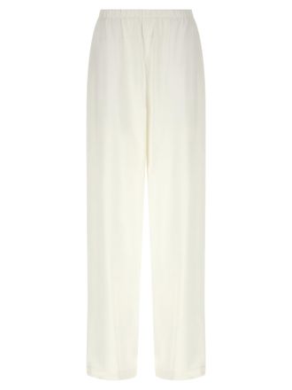 Max Mara White Linen Casual Womens Pants