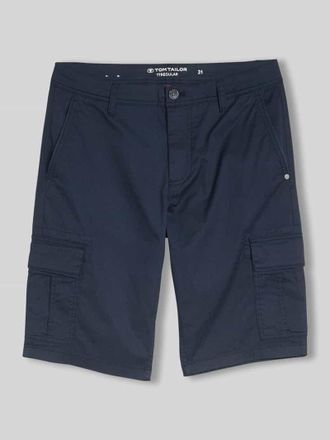 Tom Tailor Regular Fit Cargoshorts aus Baumwoll-Mix in Marine, Gr&ouml;&szlig;e 30