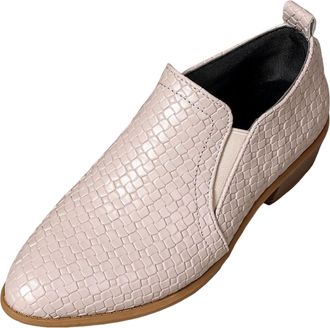 Generic Womens Ankle Boots Suede Leather Pointed Toe Chunky Stacked Low Heel Boots Side Zipper Vintage Flat Heel Casual Walking Short Booties V Cut Western Bo