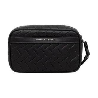 A|X Armani Exchange Reistas Toilettas - Heren - Schoudertassen - Zwart - ONE Size - Polyester - Tassen