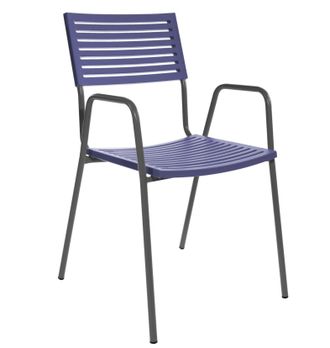 Schubiger M&ouml;bel Gartenstuhl Bodensee Lamello mit Armlehne