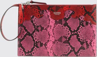 Ganni Pochette in pelle sintetica stampa pitone Ganni