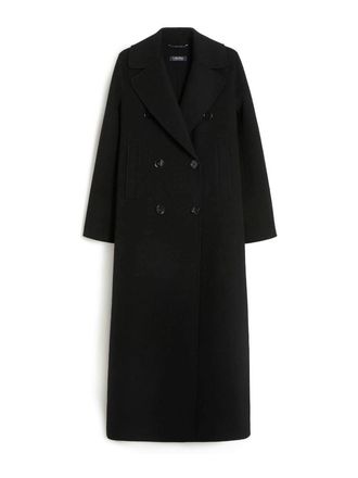 Max Mara Custodi Long Wool Coat With Martingale