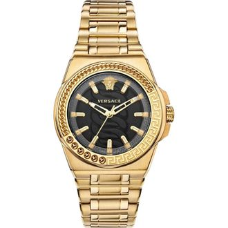 Versace Chain Reaction Vehd 005 20 - Dames - Horloges - Geel - ONE Size - Accessoires
