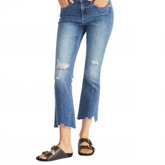 Free People Roxy Raw Edge Crop Jeans In Cairo