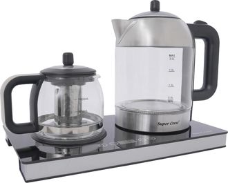 OEM Hervidor El&eacute;ctrico, Doble Funci&oacute;n, Control De Temperatura, 3,0 L, Transparente