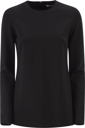 Max Mara Mxpneutro Slim Fit Rundhals-Top