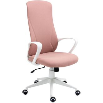 Vinsetto Vinsetto - Sedia Ergonomica per Scrivania Altezza Regolabile e Imbottitura Rosa