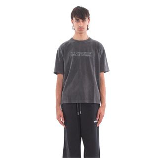 Misbhv Misbhv, Tops, Heren, Grijs, S, Katoen, Art Department Tee