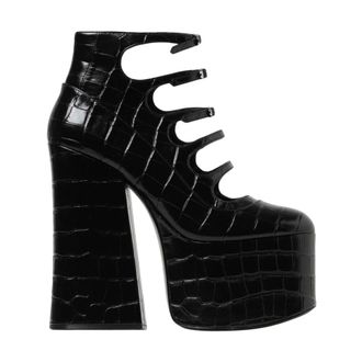 Marc Jacobs Pumps, female, Black, Size: 9 US Black Croc Leather Buckle Heels