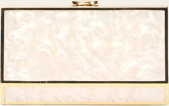SIMKHAI Maddox Marbled Acrylic Clutch Bag