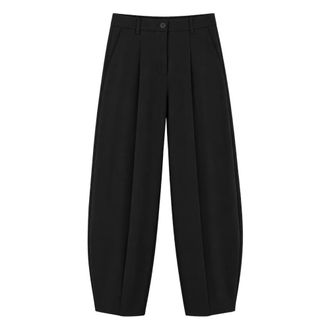 Mars&eacute;m Marsem - Extra wijde broek - Dames - Broeken - Zwart - Maat: XL Zijde
