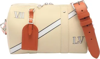 Louis Vuitton Brown Ivory Multi-Color Leather Handbag Shoulder Bag (Pre-Owned)