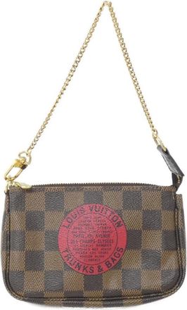 Louis Vuitton Damier Ebene Coated Canvas Pochette Pouch (Pre-Owned)
