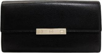 Cartier Pre-owned Long wallet (bi-fold) - Dames - Vintage Accessoires - Zwart - ONE Size - Leer - Vintage