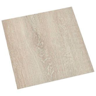 vidaXL Tableros De Suelo 55 Pcs Beige 5,11 M&sup2; Pvc Vidaxl