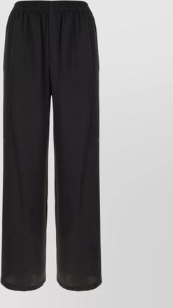 Saint Laurent silk wide leg sheer trousers