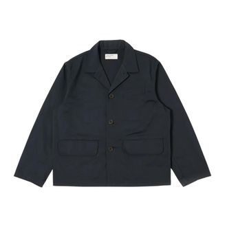 Universal Works Twill Franck Jacket - Heren - Blazers - Blauw - M - Katoen - Jassen