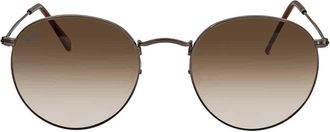 Ray-Ban Round Flat Lenses Light Bown Gradient Unisex Sunglasses RB3447N 004/51 53