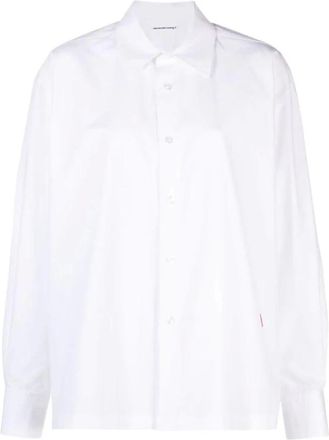 Alexander Wang Camisa Oversize de Popel&iacute;n - Blouses & Shirts - Mujer - Blanco - L