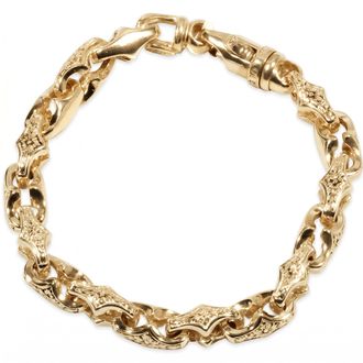 Pompeii3 Mens 14k Gold (65gram) or Platinum (104gram) 9mm Link Bracelet 8.5