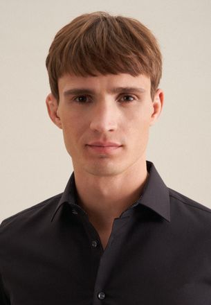 Seidensticker Businesshemd »Schwarze Rose« Slim 1/1 Extra lang Kentkragen Uni