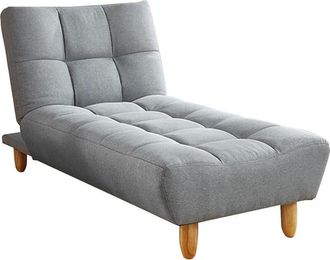 VENTE-UNIQUE.COM Div&aacute;n cama poli&eacute;ster gris