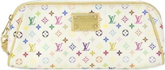 Louis Vuitton White Coated Canvas Pouch (Pre-Owned)