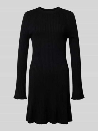 Only Ausgestelltes Strickkleid aus Viskose-Mix Modell MICHELLA in Black, Größe XL