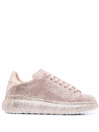 Philipp Plein Runnmer full-strass sneakers - Pink