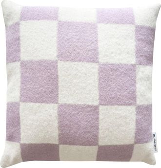 Maison Deux Checkerboard Cushion Cover in Lilac at Nordstrom, Size 2Ft 0In X 2Ft 0In
