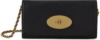 Mulberry Lily Leather Wallet on a Chain in Black at Nordstrom