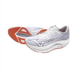 Mizuno Womens Wave Rebellion Flash 2 Sneaker In White-Black