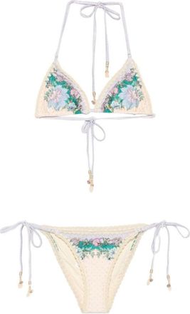 Zimmermann Beige Floral Swimwear