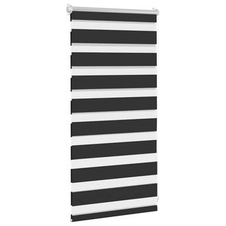 Berkfield Home Elegant Zebra Blind 40 x 100 cm Black
